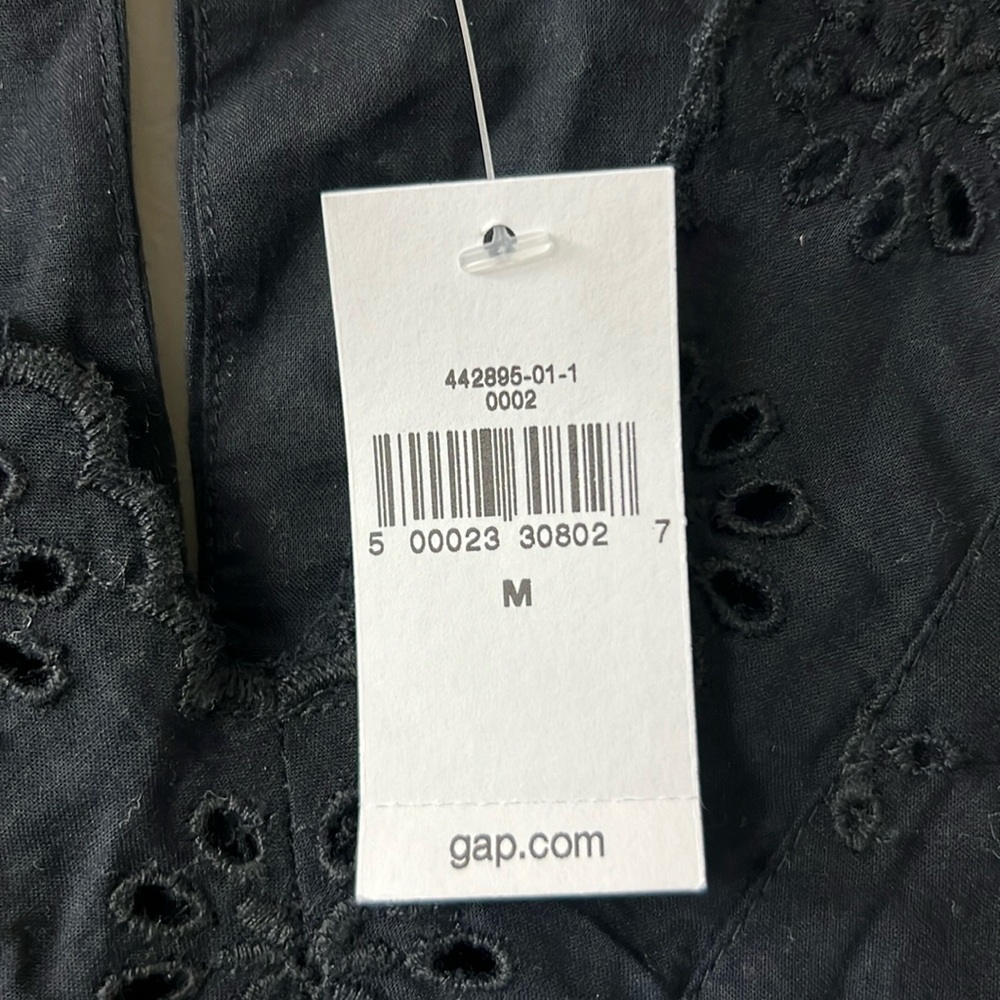 Nwt Gap Maternity Embroidered Flutter Sleeve Dres… - image 6